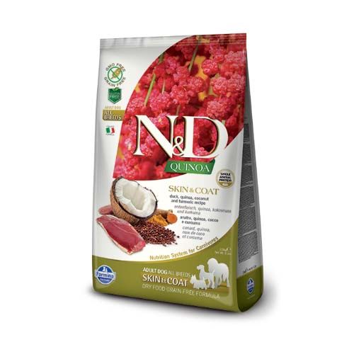 Farmina N&D Grain Free Quinoa Skin & Coat Pato Perro