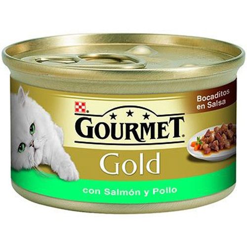 Gourmet Gold Bocaditos de Salmón y Pollo
