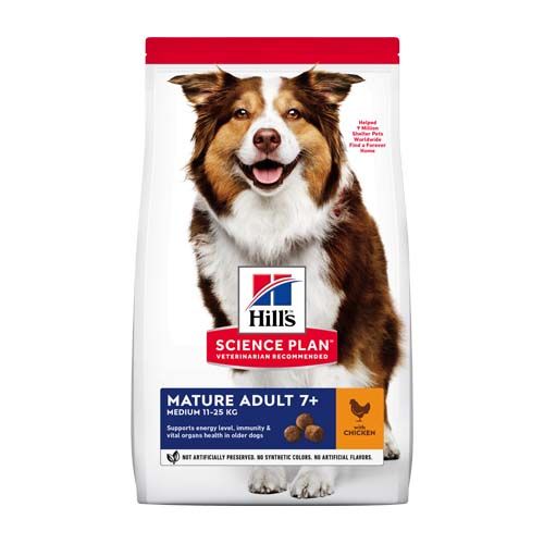 Hill's Science Plan Canine Mature Adult 7+ Medium Pollo