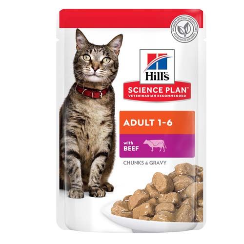 Hill's Feline Adult Ternera (sobres)