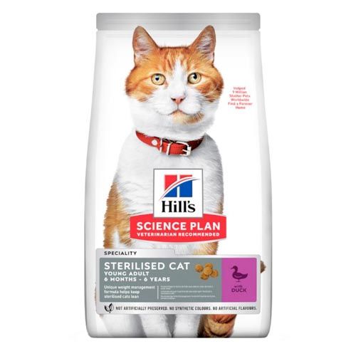 Hill's Science Plan Feline Sterilised Young Adult Pato