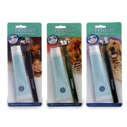 Kit Dental para perros Cepillo + Pasta Petosan