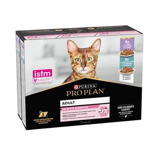 Pro Plan Gato Multipack Delicate Pescado & Pavo (Sobres)