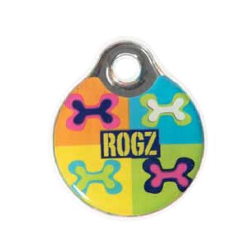 Placa de identificación para perros Rogz Popart