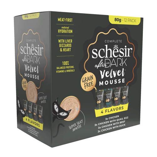 Schesir Gato After Dark Pack Variado Velvet Mousse (Sobres)