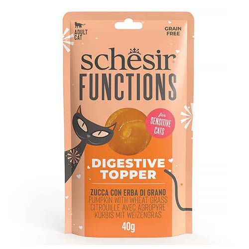 Schesir Gato Digestive Topper Calabaza (Sobres)