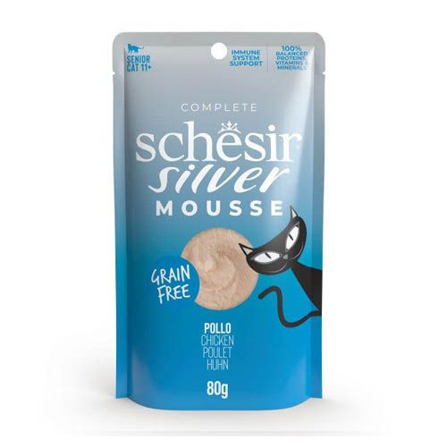 Schesir Gato Silver Mousse de Pollo (Sobres)