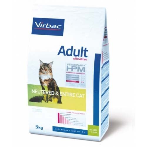 Virbac HPM Adult Neutered & Entire Salmón Gato