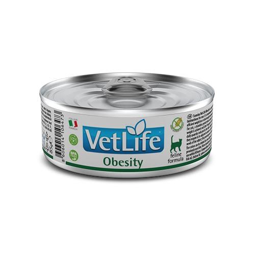 Farmina Vet Life Natural Diet Cat Obesity (Latas) 12 x 85 gr