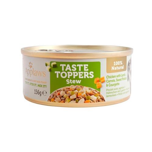 Applaws Dog Taste Toppers Stew Pollo y Cordero con Verduras (Latas) 156 gr x 12