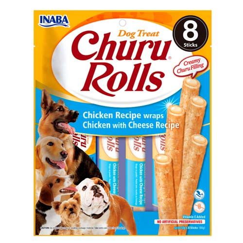 Desinfectante Zotal G - Churu Dog Rolls Receta de Pollo & Queso