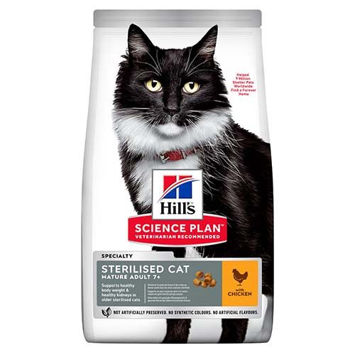 Hill's Science Plan Feline Mature Adult 7+ Sterilised Pollo