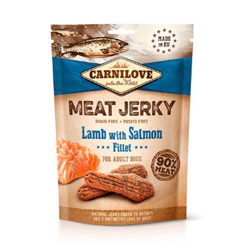 Carnilove Jerky Snacks Filetes Cordero & Salmón - 12 x 100 gr