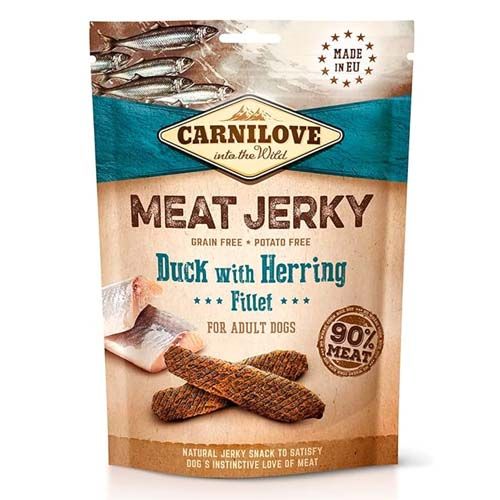 Carnilove Jerky Snacks Filetes Pato & Arenques - 12 x 100 gr