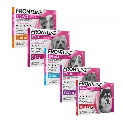 Pipetas Frontline Tri-Act para perros