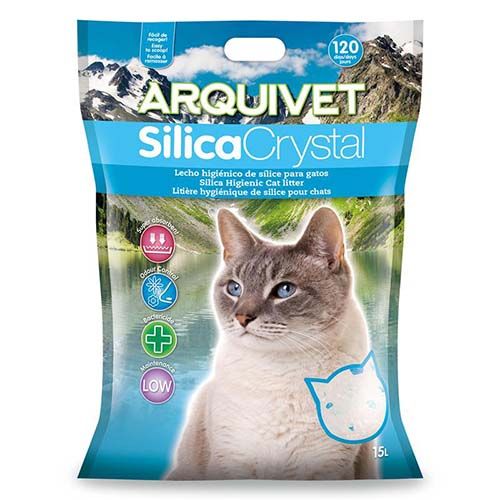 Silica Crystal arena de sílice para gatos